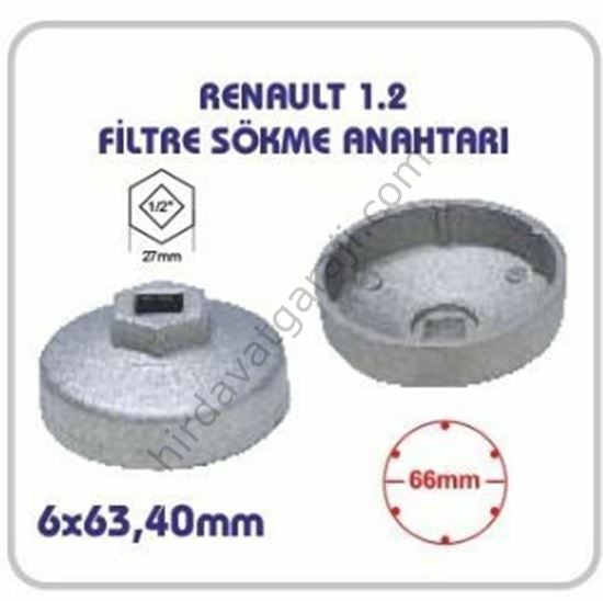 Renault 1.2 Clio Yağ Filtre Sökme Anahtarı 6 Tırnaklı